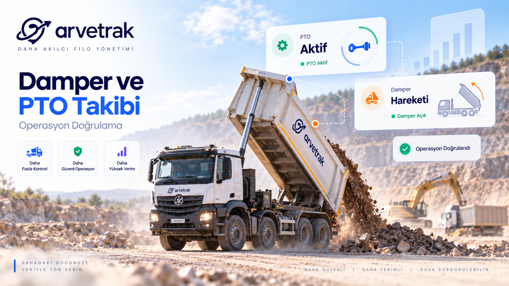 Damper sensörü ile gerçek boşaltma olayı nasıl takip edilir?