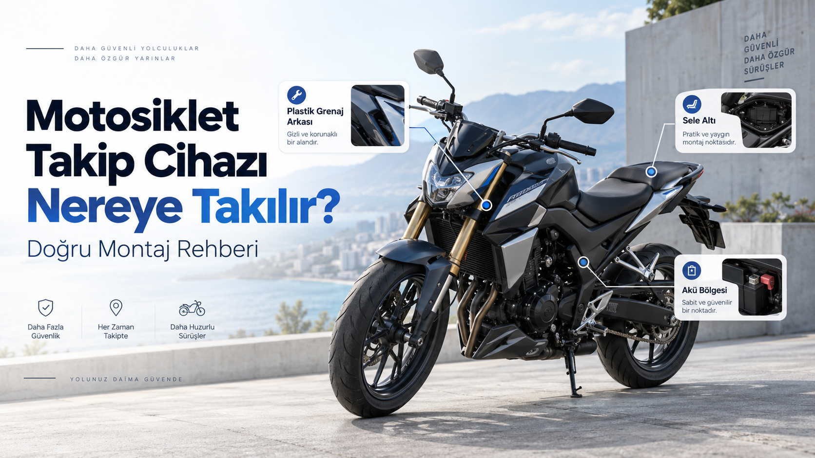 Motosiklet Takip Cihazı Nereye Takılır? Doğru Montaj Rehberi