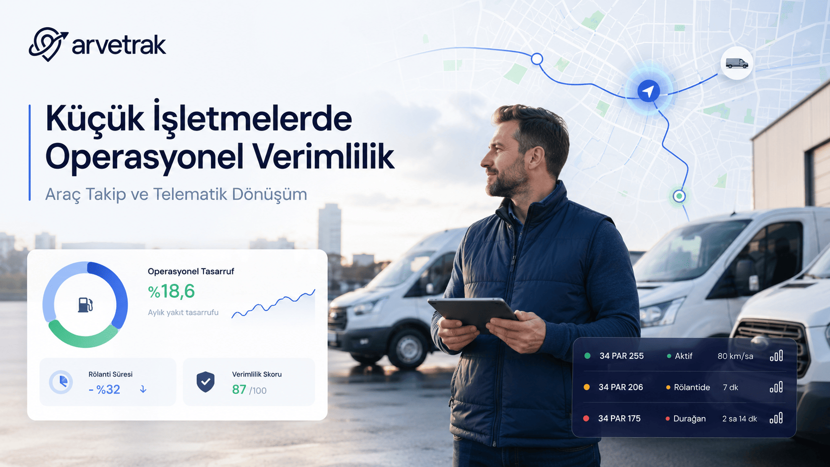 Kargo vanında paketler ve küçük işletme lojistiği
