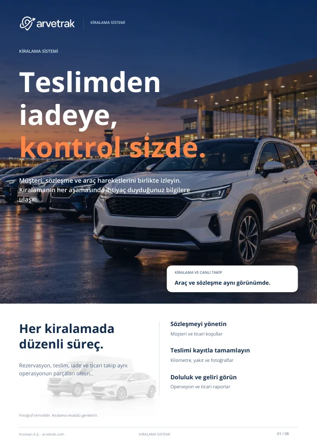 Arvetrak Kiralama Sistemi kapak görseli